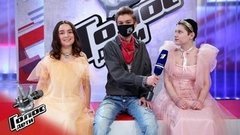 «В тройке была дружба, а не борьба». Милана Компаниченко и Анна Качуровская. Интервью после Поединков. Голос.Дети-8