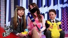 «Мы были в образе школьников, которые сошли с ума». Таисия Хабибуллина и Петр Затолочный. Интервью после Поединков. Голос.Дети-8