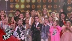 Все участники восьмого сезона на сцене. «The Winner Takes It All». Голос.Дети-8
