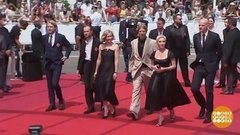 Юлия Пересильд, Чулпан Хаматова и Юрий Борисов в Канне! Доброе утро. Фрагмент