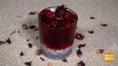 Освежающий коктейль с каркаде. Доброе утро. Фрагмент