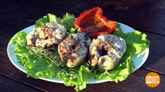 Шашлык из судака на рыбалке. Доброе утро. Фрагмент 