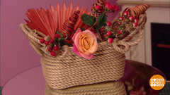 Ваза из веревки от Ольги Никишичевой. Доброе утро. Фрагмент 