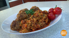 Тефтели с капустой в собственном соку. Доброе утро. Фрагмент 