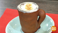 Кофе в съедобной чашке. Доброе утро. Фрагмент