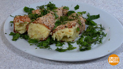 Куриные рожки с картофельной начинкой. Доброе утро. Фрагмент 