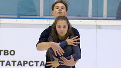 Екатерина Храбрых — Мирон Суслов. Произвольный танец. Кубок России по фигурному катанию 2021/22