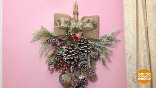 Новогодний декор… из веника. Доброе утро. Суббота. Фрагмент 