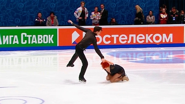 Тиффани Загорски — Джонатан Гурейро. Произвольный танец. Чемпионат России по фигурному катанию 2022