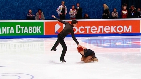 Тиффани Загорски — Джонатан Гурейро. Произвольный танец. Чемпионат России по фигурному катанию 2022