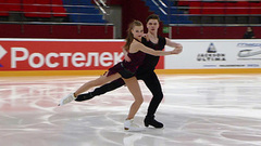Василиса Кагановская — Валерий Ангелопол. Ритм-танец. Первенство России по фигурному катанию среди юниоров 2022