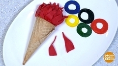 «Олимпийский огонь» в вафельном рожке. Доброе утро. Фрагмент