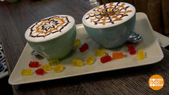 Кофе с цветочком. Доброе утро. Фрагмент 