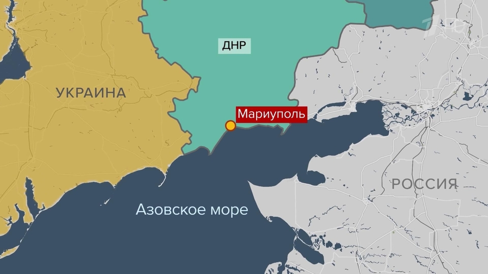 Азовское море мариуполь карта