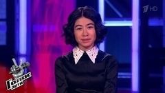 Майя Мидзуно перед Слепыми прослушиваниями