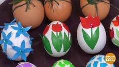 Декорируем яйца к Пасхе. Доброе утро. Фрагмент 