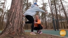 Если уж тренироваться — то на свежем воздухе. Доброе утро. Суббота. Фрагмент 