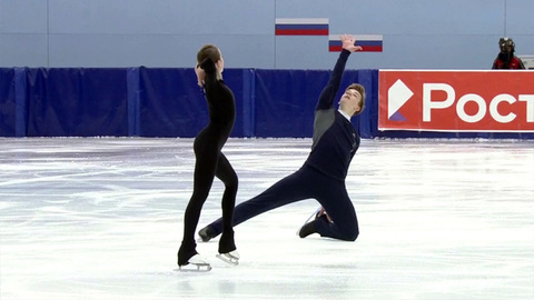 Юлия Артемьева — Алексей Брюханов. Короткая программа. Пары. Контрольные прокаты сборной России по фигурному катанию 2022/23