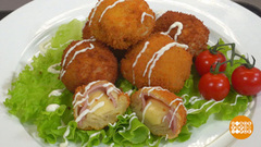 Хлебные шарики с сыром и колбасой. Доброе утро. Фрагмент 