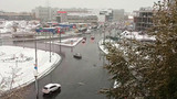 В Новосибирске минувшей ночью выпал первый снег
