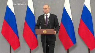  Пресс-конференция Владимира Путина в Астане. 14.10.2022