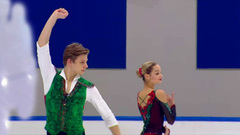 Варвара Черемных — Даниил Бутенко. Произвольная программа. Юниоры. Москва. Гран-при России по фигурному катанию 2022/23