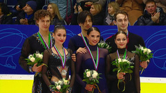 Церемония награждения. Танцы на льду. Казань. Гран-при России по фигурному катанию 2022/23