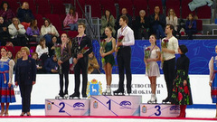 Церемония награждения. Пары. Самара. Гран-при России по фигурному катанию 2022/23