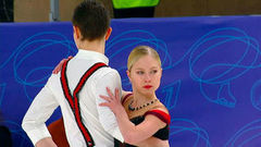 Анастасия Мухортова — Дмитрий Евгеньев. Короткая программа. Пермь. Гран-при России по фигурному катанию 2022/23