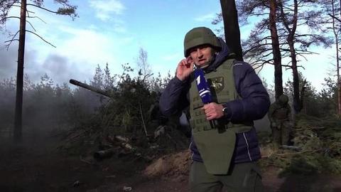 Репортаж с одного из участков фронта западнее Лисичанска в Луганской республике