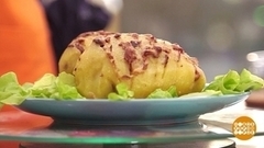 Картофель с грибной начинкой. Доброе утро. Фрагмент