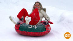 С горки на «ватрушках»: правила безопасности.  Доброе утро. Фрагмент 