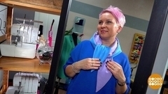 Шьем теплую косынку. Доброе утро. Фрагмент