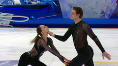 Александра Бойкова — Дмитрий Козловский. Короткая программа. Тинькофф Кубок Первого канала по фигурному катанию 2023