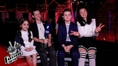 «Баста — очень крутой Наставник!» Интервью после Песни на вылет. Мариам Дарсания, Мохань Сюй и Константин Горишняков. Интервью после Песни на вылет. Г