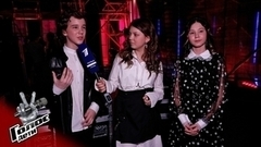 «Мы будем болеть за Марианну Айрапетянц!» Никита Панов и София Фадеева. Интервью после Поединков. Голос.Дети-10