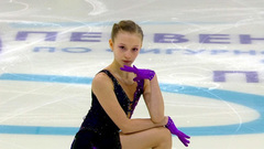 Алиса Юрова. Короткая программа. Первенство России по фигурному катанию среди юниоров 2023