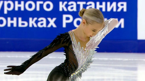 Вероника Жилина. Короткая программа. Первенство России по фигурному катанию среди юниоров 2023