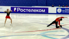 Юлия Артемьева — Алексей Брюханов. Короткая программа. Первенство России по фигурному катанию среди юниоров 2023