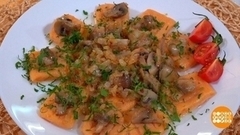 Ленивые вареники с тыквой и грибами. Доброе утро. Фрагмент 