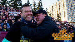 Открытая тренировка ЦСКА перед матчем с «Зенитом». На футболе с Денисом Казанским. Фрагмент