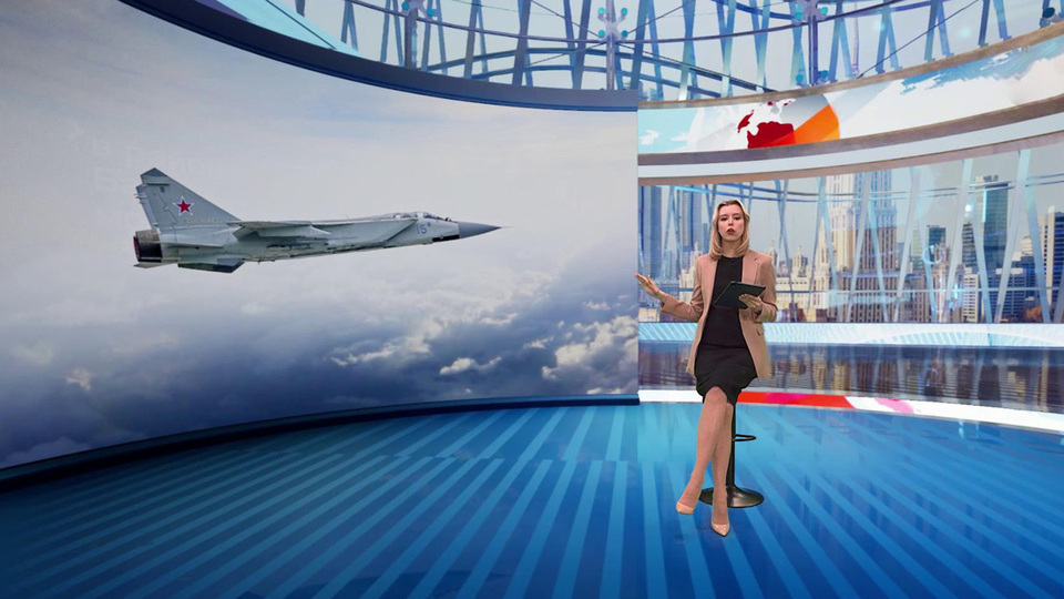 МиГ-31 был поднят в районе Баренцева моря, чтобы сопроводить борт ВВС ...