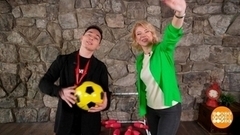 Родион Газманов и футбоулинг. Доброе утро. Суббота. Фрагмент 