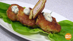 Драники с начинкой. Доброе утро. Фрагмент 