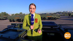 Прямое включение. Москва: колонна техники. Праздничный канал. Фрагмент 