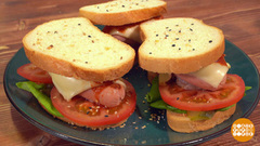 Фаршируем сосиски. Доброе утро. Фрагмент 