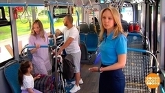 С велосипедом в электричке. Доброе утро. Фрагмент 