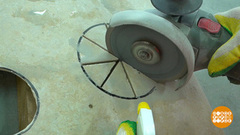 Отверстие в керамограните: обойдемся без коронки! Доброе утро. Фрагмент 