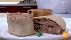 Рулет из шампиньонов, фасоли и орехов. Доброе утро. Фрагмент 