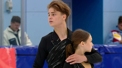 Мария Симонова — Мартин Бреславский. Короткая программа. Пары. Контрольные прокаты сборной России по фигурному катанию среди юниоров 2023/24